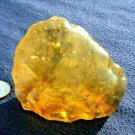 Libyan Desert Glass Meteorite Tektite impact specimen( 700 crt)dimples Dark Gem