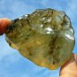 Libyan Desert Glass Meteorite Tektite impact specimen( 700 crt)dimples Dark Gem