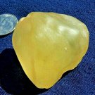 Libyan Desert Glass Meteorite Tektite impact cantimani( 285 crt)yellow soft Gem