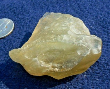 Libyan Desert Glass Meteorite Tektite impact specimen(315 crt)dimples nice shape