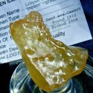 Libyan Desert Glass Meteorite Tektite impact specimen(265 crt)soft yellow GEM
