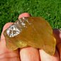 Libyan Desert Glass Meteorite Tektite impact specimen(265 crt)soft yellow GEM