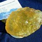 Libyan Desert Glass Meteorite Tektite impact specimen(1400 crt)dimples Real Gem