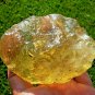 Libyan Desert Glass Meteorite Tektite impact specimen(1400 crt)dimples Real Gem