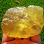 Libyan Desert Glass Meteorite Tektite impact specimen(1400 crt)dimples Real Gem