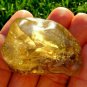 Libyan Desert Glass Meteorite Tektite impact specimen( 250crt)dimples Green Gem