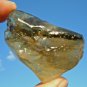 Libyan Desert Glass Meteorite Tektite impact specimen( 250crt)dimples Green Gem