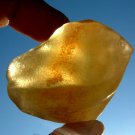 Libyan Desert Glass Meteorite Tektite impact specimen( 295 crt)soft orange Gem