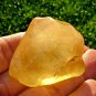 Libyan Desert Glass Meteorite Tektite impact specimen( 295 crt)soft orange Gem