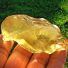 Libyan Desert Glass Meteorite Tektite impact specimen( 491 crt) yellow GEM