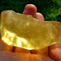 Libyan Desert Glass Meteorite Tektite impact specimen( 491 crt) yellow GEM