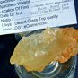 Libyan Desert Glass Meteorite Tektite impact specimen(250 crt)dimples orange Gem