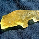 Libyan Desert Glass Meteorite Tektite impact specimen(270crt)dimples yellow Gem