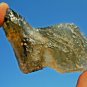 Libyan Desert Glass Meteorite Tektite impact specimen( 325 crt)dimples dark Gem