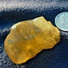 Libyan Desert Glass Meteorite Tektite impact Cintamani(155 crt)dimples Green Gem