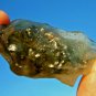 Libyan Desert Glass Meteorite Tektite impact Cintamani(155 crt)dimples Green Gem