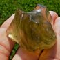 Libyan Desert Glass Meteorite Tektite impact Cintamani( 188 crt)dimples dark Gem