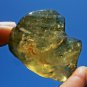 Libyan Desert Glass Meteorite Tektite impact Cintamani( 188 crt)dimples dark Gem