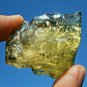 Libyan Desert Glass Meteorite Tektite impact specimen( 233 crt)dimples Green Gem