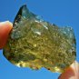 Libyan Desert Glass Meteorite Tektite impact specimen( 233 crt)dimples Green Gem