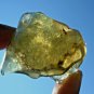 Libyan Desert Glass Meteorite Tektite impact specimen( 233 crt)dimples Green Gem