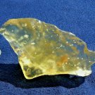Libyan Desert Glass Meteorite Tektite impact specimen(425 crt)dimples yellow Gem
