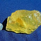 Libyan Desert Glass Meteorite Tektite impact specimen( 620 crt)dimples Real Gem