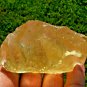 Libyan Desert Glass Meteorite Tektite impact specimen( 620 crt)dimples Real Gem