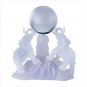 3 FROSTED ELEPHANTS W/BALL