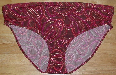 liz lange paisley maternity brown xxl bathing swim swimsuit suit bottom plus