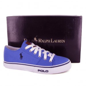 Polo Ralph Lauren Cantor Low Light Blue Mens Trainers Sz 13D Light Blue NIB