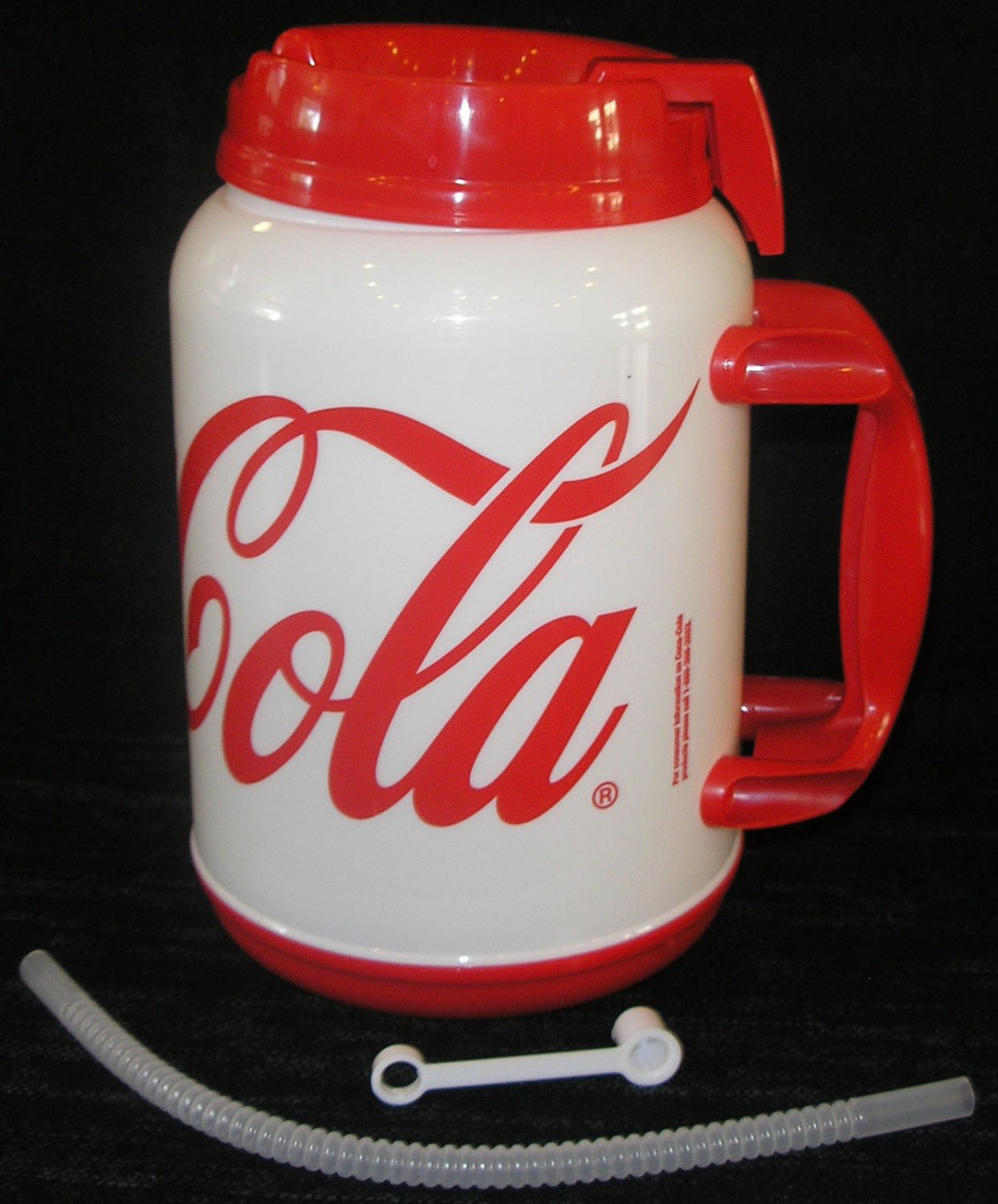 64 Oz Coca Cola Plastic Insulated Giant Travel Mug Whirley Drink