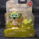 Honey w/book glasses beagle Bluey & Friends character toy story starters figures Honey w/book glasses beagle Bluey & Friends character toy story starters figures