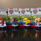 NEW 4 pack Paw Patrol pups Chase Rubble Skye Marshall badge characters figures