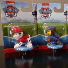NEW 2 Paw Patrol pups Chase Marshall police firefighter characters figures