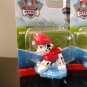 NEW 2 Paw Patrol pups Chase Marshall police firefighter characters figures