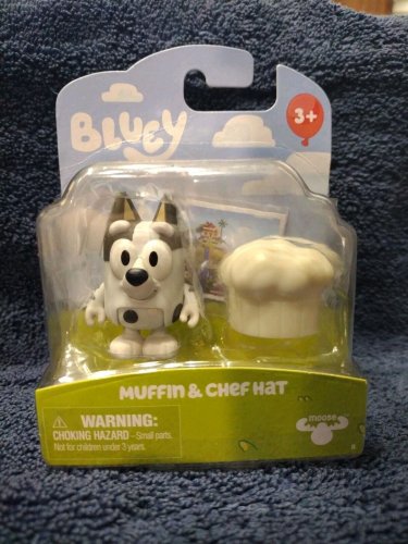 NEW Muffin w/chef hat cousins Bluey & Friends disney kids toy gift Story Starter