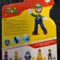 Super Mario World of Nintendo LUIGI 4.5" Action Figure with 1-UP Green Mushroom