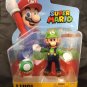 Super Mario World of Nintendo LUIGI 4.5" Action Figure with 1-UP Green Mushroom