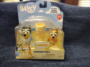 Bluey & Friends &iuml;&cedil;� Beach shell Mermaid Tails &iuml;&cedil;� Bingo face paint characters toy