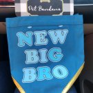 L/XL New Big Brother dog Blue Pet Bandana Collar announcement photo shoot prop