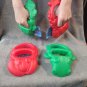 NEW 4 pack Sand toy Sand Shovel Digger green Gator red Lobster Claw beach toy