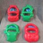 NEW 4 pack Sand toy Sand Shovel Digger green Gator red Lobster Claw beach toy