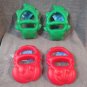 NEW 4 pack Sand toy Sand Shovel Digger green Gator red Lobster Claw beach toy