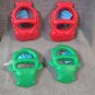 NEW 4 pack Sand toy Sand Shovel Digger green Gator red Lobster Claw beach toy