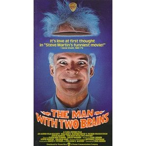 The Man with Two Brains Used VHS Tape