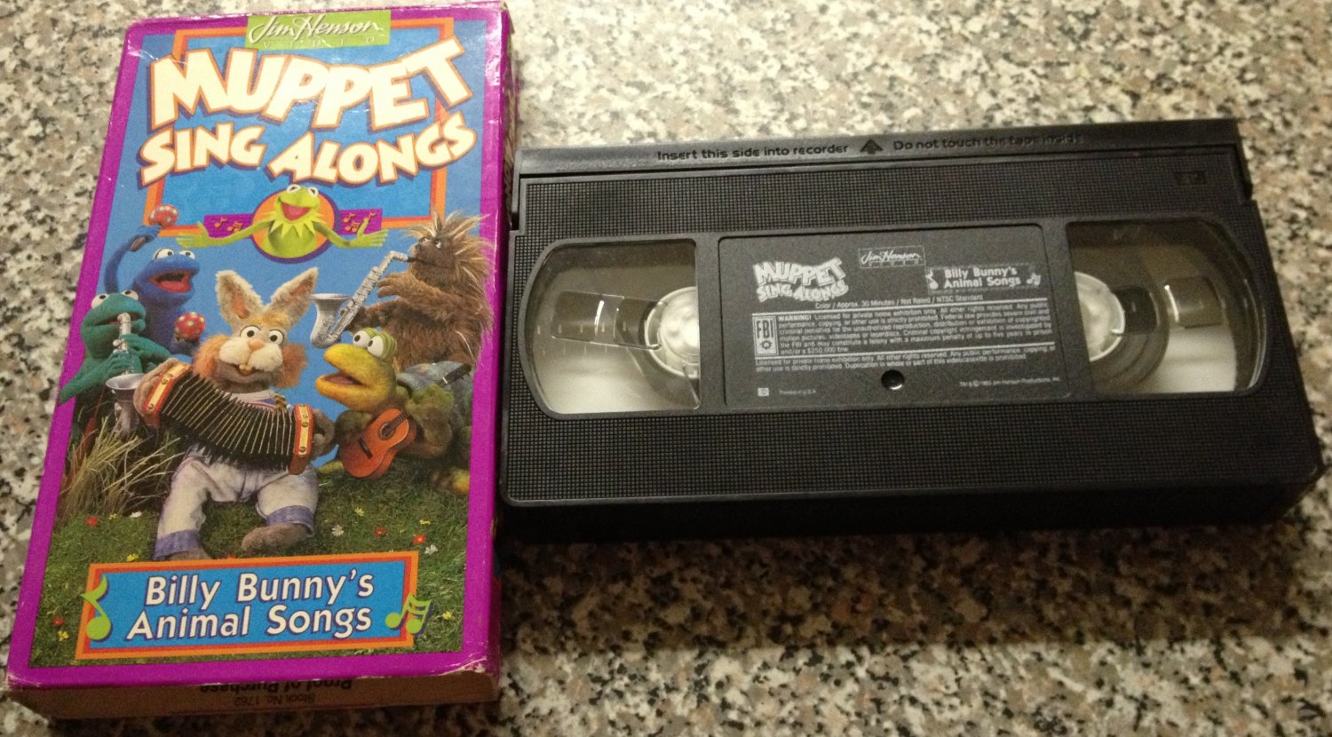 Muppet Sing Alongs: Billy Bunny's Animal Songs Used VHS Tape