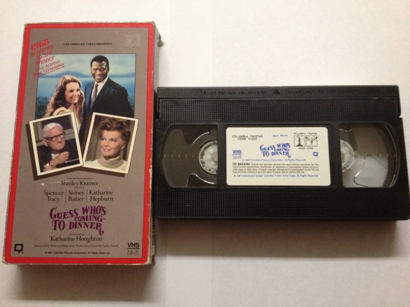 Guess Who's Coming to Dinner Used VHS tape