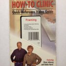 How-To Clinic: Quick-Reference Video Guide Framing Used VHS tape
