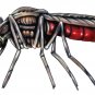 6" printed airbrushed design Mosquito vinyl decal sticker for any smooth surface.